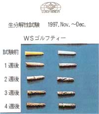 ゴルフティー劣化写真